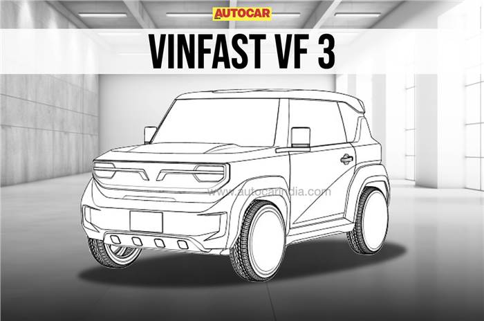 VinFast VF 3 India design patent